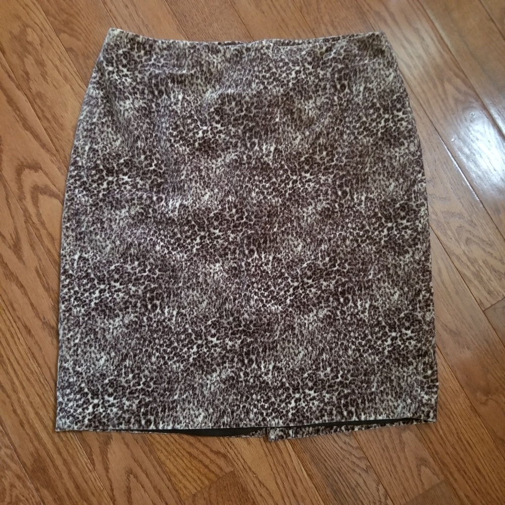 Talbots Animal Print Skirt